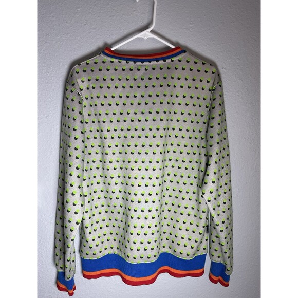 Blake Anderson Bored Teenager USA Neon Green Dot Board Gray Crewneck Sweater M - Picture 2 of 4